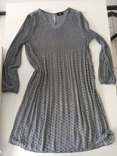 Kleid ? Blau Von Gina Gr 42 Neu Plissee Mit Unterkleid 