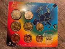 Spanien 2003 KMS Euro Kursmünzensatz 3,88€ komplett ST Stempelglanz rare lesen