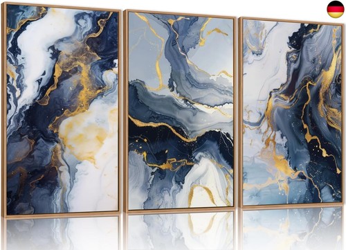 Blau und gold leinwandbilder - und,