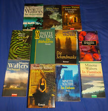 11x MINETTE WALTERS Kammern Schandmaske Schlangenlinien Echo etc. GUTER ZUSTAND