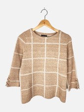 Bréal Pullover beige kariert