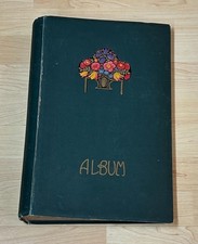 Leer Alte Postkarten Album mit