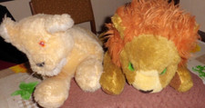 DDR Plüschtier Stofftier Kuscheltier Löwe und Löwin  groß