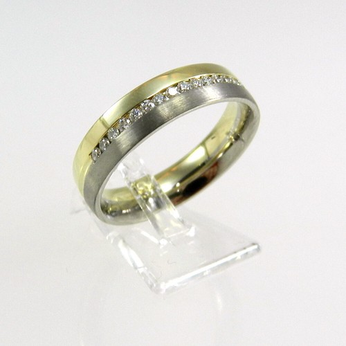 Wert 1599 bicolor ehe ring - wert,
