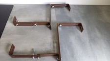 Halterung Balkonkästen, 2-teilig, Metall, braun, neuwertig