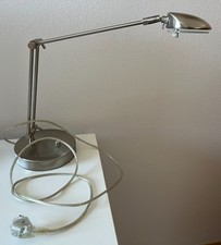 Schreibtischlampe silber