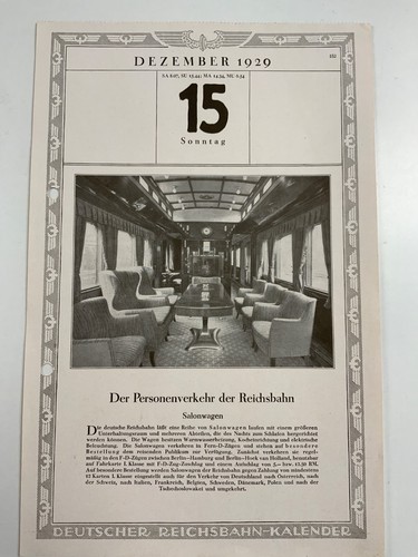 Salonwagen reichsbahn 1929 - reichsbahn,