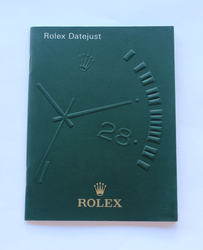 Rolex datejust booklet manual - rolex,