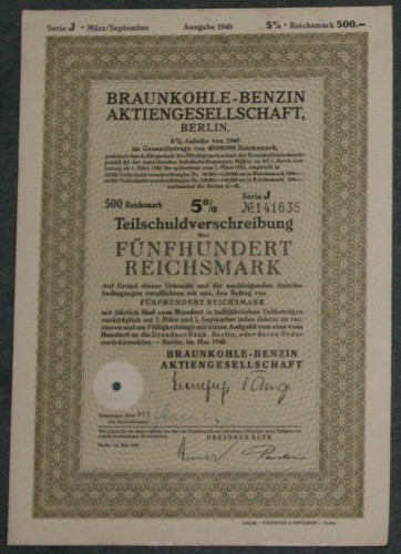Braunkohle-Benzin