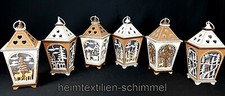 LED Laterne Tischdeko Fensterdeko WEIHNACHTEN Holzdeko Tischlicht Regaldeko HOLZ