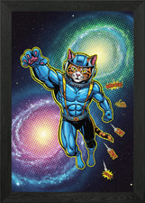 Space Cat Superheld Comic