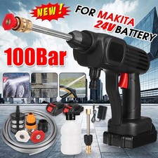 100Bar Akku Hochdruckreiniger +2 Akkus Auto Mobiler Druckreiniger Spritzpistole