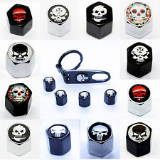 Motorrad Fahrrad LKW PKW Bike Ventilkappen Schlüsselanhänger Totenkopf Ventil 