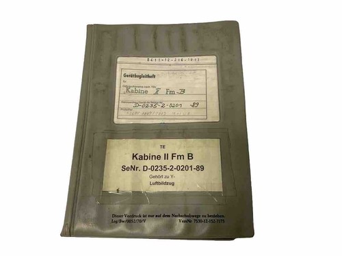 Gerätebegleitheft kabine - kabine, 2