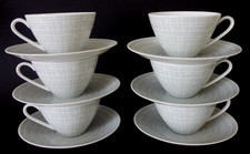 6 Teetassen mit Untertasse -