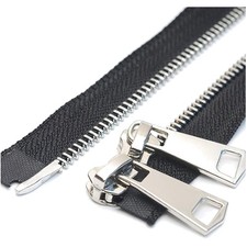 Reißverschluss Metall, 90 cm