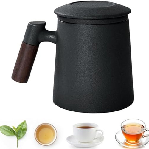 Teetasse mit deckel und - und, sieb