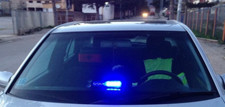 Blaulicht frontblitzer polizei - frontblitzer,