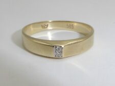 585 Gelbgold 14K Gold Ring Diamant Verlobungsring RG 57 - 18,1 mm 8572