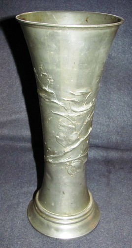 Jugendstil zinn vase - jugendstil,