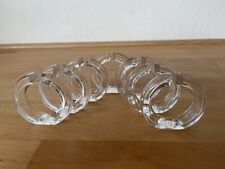 7 Stück Villeroy & Boch  Paloma Picasso Serviettenringe Kristallglas 