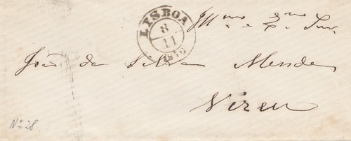 Portugal 1870 brief aus - 1870:,