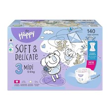 Bella Happy Soft & Delicate Windel BOX - MIDI Gr. 3 (5-9kg) - 140 Stück