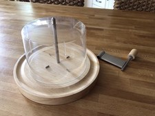 Käsehobel aus Bambus Tete de Moine Käseschneider