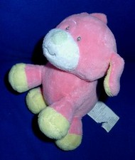 KIK Okay Hund rosa gelb ca 15 cm