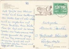 DDR, AK Weimar, Maschinenstempel Weimar "Landmaschinen aus Weimar"