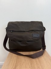 Barbour Tarras Tasche Wachs Baumwolle Leder groß Umhängetasche Messenger Biker Utility