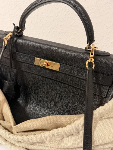 Hermès kelly togo black - hermÈs, 35