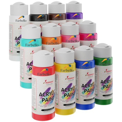 Acrylfarben set 24 farben - 6-12-24,