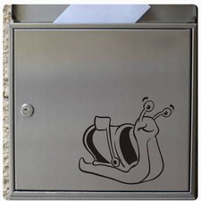 Briefkastenaufkleber Aufkleber Sticker Postschnecke Schnecke B016 