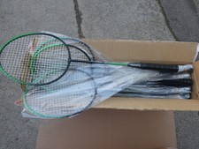 30 Stück Badmintonracket Federballschläger, Stahl, robust, GREENHORN