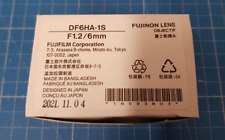 Fujinon DF6HA-1S 1/2" 6mm F1.2 Manual Iris C-Mount Lens, 1.5 Megapixel Rated