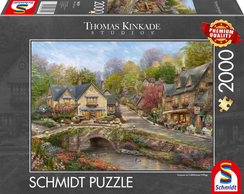 Sommer cobblestone village - sommer,