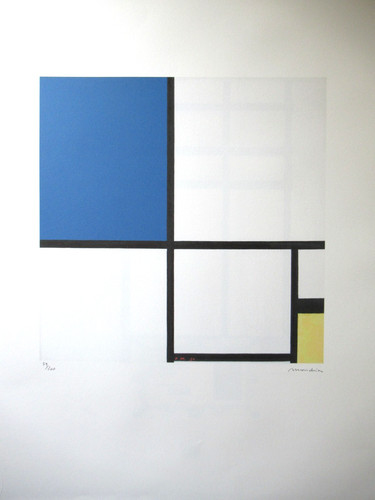 Pieter mondrian lithographie - mondrian:,