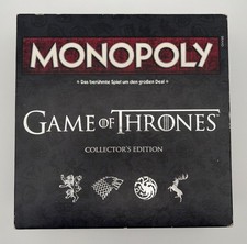 Monopoly Game of Thrones Collector's Edition Brettspiel geprüft und vollständig