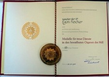 DDR MDI Ehrengeschenk Medaille