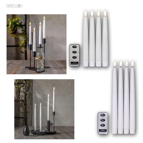 Led stab kerzen 4er - set, 3d