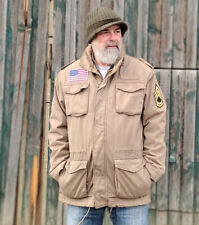 Army Parka Gr L Militärjacke M65 USA  Patch Winterjacke Retrojacke Vintage