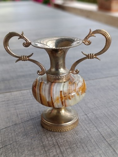 Mini vase messing - vase, onyx