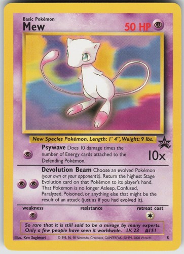 Mew wizards black star - mew,