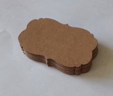 40 Tischkarten für Hochzeit/Taufe/Konfirmation/Kommunion,natur 4cm x 5,6cm