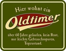 Blechschild Hier wohnt ein