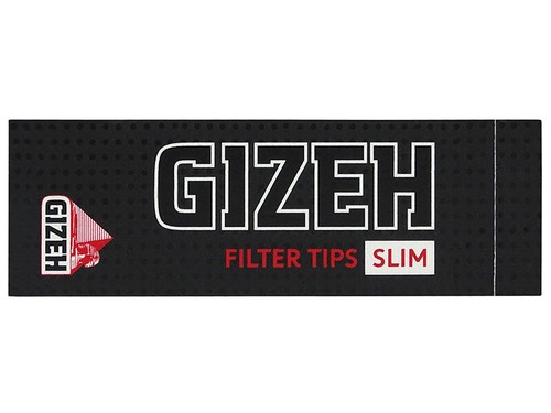 Gizeh black slim filter tips - slim,