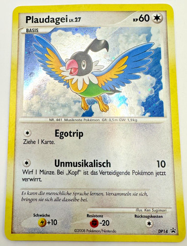 Pokemon karte tcg plaudagei - pokemon,