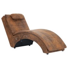 Massage chaiselongue braun - in,