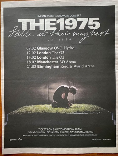 The 1975 live tour dates - the,